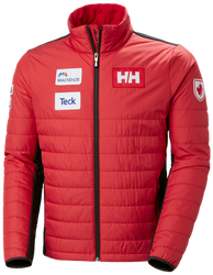 Páperová bunda Helly Hansen World Cup Insulator Jacket Red - 2023/24