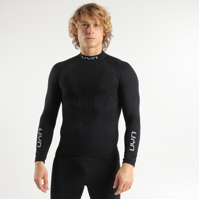 Funkčné tričko UYN Man Elevatyon Biomorph UW Shirt Long SL Turtle New Neck Black - 2024/25