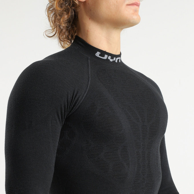 Funkčné tričko UYN Man Elevatyon Biomorph UW Shirt Long SL Turtle New Neck Black - 2024/25