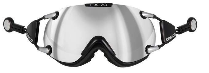 Lyžiarske okuliare CASCO FX-70 Carbonic Black Silver - 2022/23