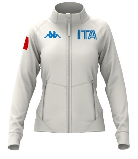 Tricko Kappa 6CENTO 688 ITA White Coconut/Blue - 2024/25