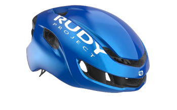  Bike Helmet Rudy Project NYTRON BLUE METAL (SHINY) - BLACK (MATTE)