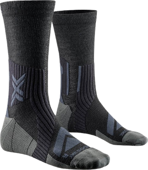 Cycling socks X-SOCKS Bike Expert Merino Black/Charcoal - 2024