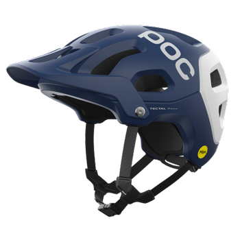 Cyklistická prilba POC Tectal Race MIPS Lead Blue/Hydrogen White Matt