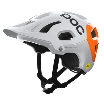 Cyklistická prilba POC Tectal Race MIPS NFC Hydrogen White/Fluorescent Orange AVIP