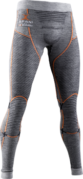 Funkčné nohavice X-BIONIC Apani 4.0 Merino Pants Black/Grey/Orange Men - 2022/23