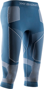 Funkčné prádlo X-bionic Energy Accumulator Light Pants 3/4 WMN Mineral Blue/Arctic White - 2024/25