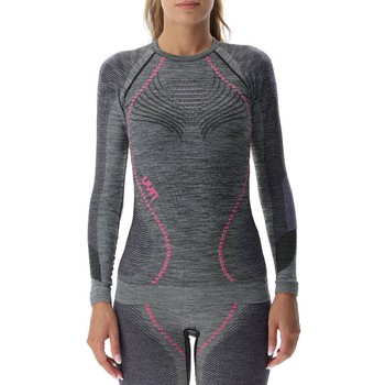 Funkčné tričko UYN Woman Ambityon UW Shirt LG SL Melange Turtle Neck Black Purple/Raspberry - 2024/25