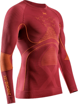 Funkčné tričko X-bionic Energy Accumulator 4.0 Shirt LG SL Men Dune Red/Orange - 2024/25