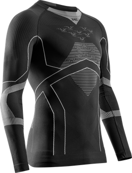 Funkčné tričko X-bionic Energy Accumulator Light Shirt LS Black/Light Grey - 2024/25