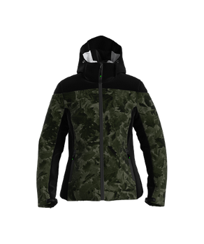 Lyžiarska bunda ENERGIAPURA Jacket With Hood Flond Camouflage Leaves Lady Military / Black - 2023/24