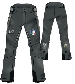 Lyžiarske nohavice Emporio Armani Fisi Ski Pant Dark Grey - 2024/25