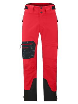 Lyžiarske nohavice Ziener Tewes Full-Zip Man Red Black Foggy - 2024/25