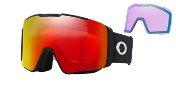 Lyžiarske okuliare Oakley Line Miner Pro L Matte Black Prizm Torch + náhradné zorníky Prizm Iced - 2024/25