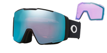 Lyžiarske okuliare Oakley Line Miner Pro M Matte Black Prizm Sapphire + náhradné zorníky Prizm Iced - 2024/25