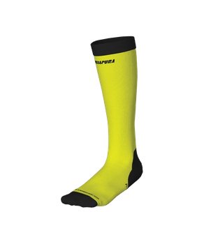 Lyžiarske ponožky Energiapura HP Silk Socks Fluo Yellow/Black - 2024/25