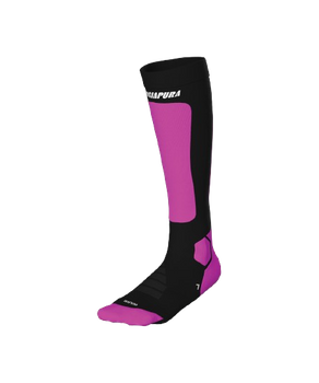 Lyžiarske ponožky Energiapura Heat Merino Socks Fluo Fuxia/Black - 2024/25