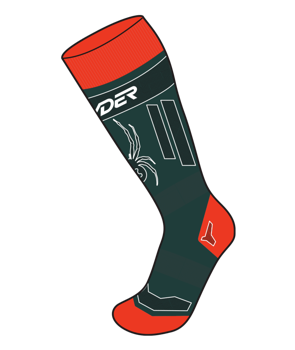 Lyžiarske ponožky Spyder Omega Comp Socks Cypress Green - 2023/24