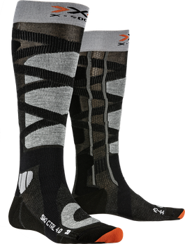 Lyžiarske ponožky X-Socks Ski Control 4.0 Anthracite Melange/Stone Grey Melange - 2024/25