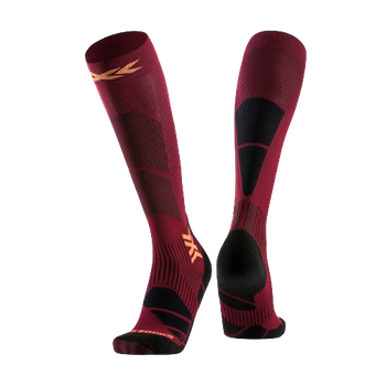 Lyžiarske ponožky X-Socks Ski Perform OTC Dune Red/Orange - 2024/25