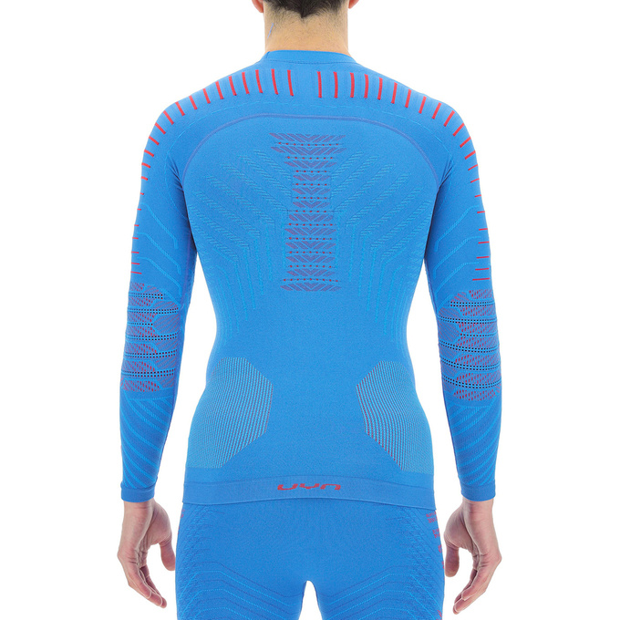 Cămașă UYN Man Resilyon UW Shirt LG SL Round Neck Blue/Red - 2024/25