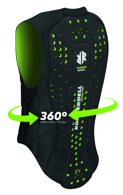 Chránič Komperdell Ballistic Vest Junior Black/Green - 2024/25