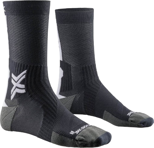 Cycling socks X-SOCKS Bike Perform Crew Opal Black/Arctic White - 2024