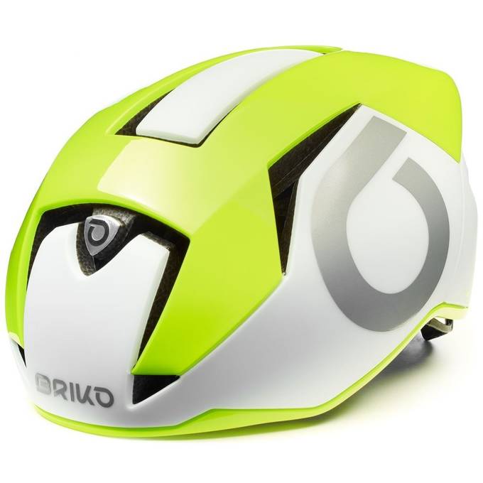 Cyklistická prilba BRIKO Gass 2.0 White Yellow/Fluo Silver - 2021