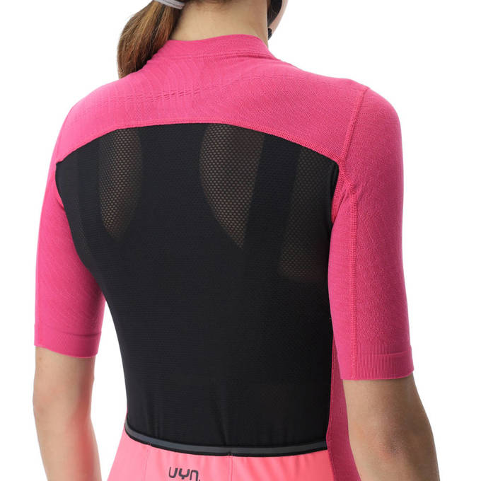 Cyklistický dres UYN Lady Biking Lightspeed Fuxia/Black -2023