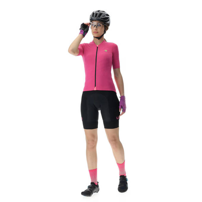 Cyklistický dres UYN Lady Biking Lightspeed Fuxia/Black -2023