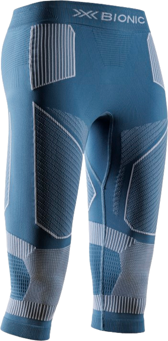 Funkčné prádlo X-bionic Energy Accumulator Light Pants 3/4 WMN Mineral Blue/Arctic White - 2024/25