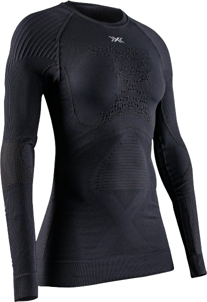 Funkčné tričko X-bionic Energy Accumulator 4.0 Shirt LG SL Wmn Opal Black/Arctic White - 2024/25