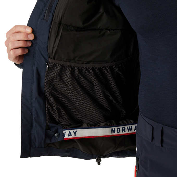 Lyžiarska bunda Helly Hansen Kvitfjell Race Puffy Jacket Navy NSF Replica - 2024/25