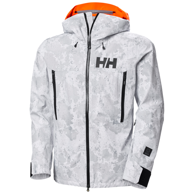 Lyžiarska bunda Helly Hansen Sogn Shell 2.0 Jacket Grey Fog Snow Camo Aop - 2024/25 