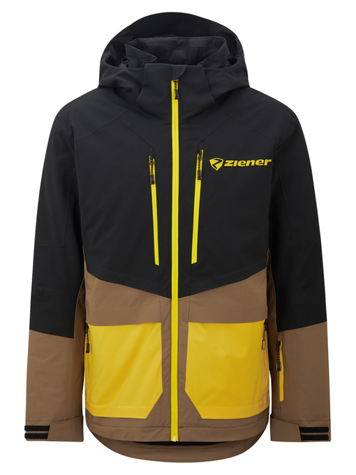 Lyžiarska bunda Ziener Trivor Man Padded Black Mustard - 2024/25