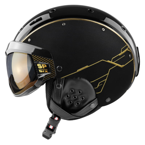 Lyžiarska helma Casco SP-6 Limited Circuit Gold Black - 2023/24