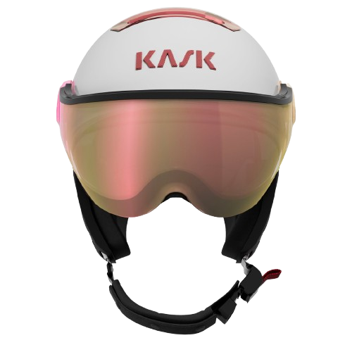 Lyžiarska helma KASK Chrome Visor White/Pink Gold - 2024/25