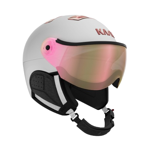 Lyžiarska helma KASK Chrome Visor White/Pink Gold - 2024/25