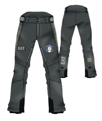 Lyžiarske nohavice Emporio Armani Fisi Ski Pant Dark Grey - 2024/25