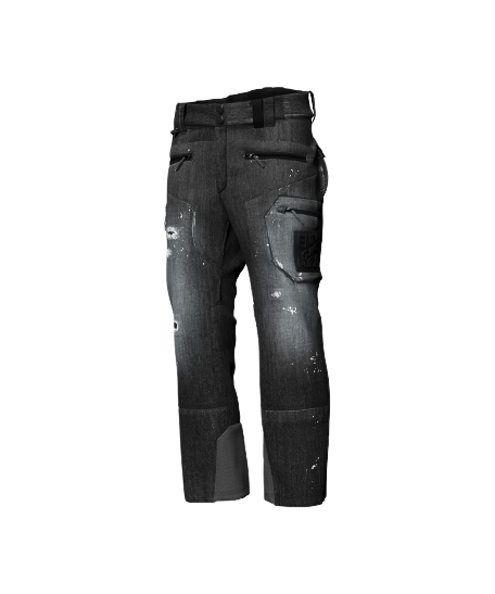 Lyžiarske nohavice Energiapura Grong Jeans Stonewashed Anthracite - 2024/25