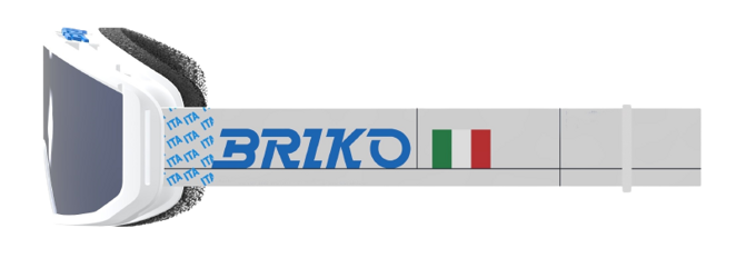 Lyžiarske okuliare Briko Vulcano Mask Italia White/Science Blue - 2024/25