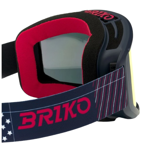 Lyžiarske okuliare Briko Vulcano Mask USA Tangaroa Blue Red - 2024/25