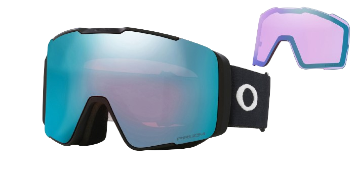 Lyžiarske okuliare Oakley Line Miner Pro M Matte Black Prizm Sapphire + náhradné zorníky Prizm Iced - 2024/25