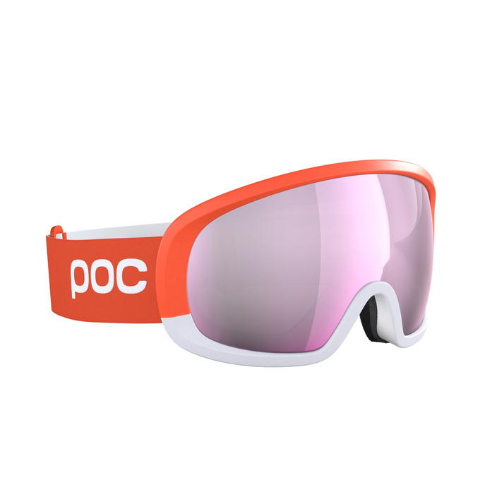 Lyžiarske okuliare POC Fovea Mid Clarity Comp Fluorescent Orange/Hydrogen White/Clarity Comp Low Light - 2022/23