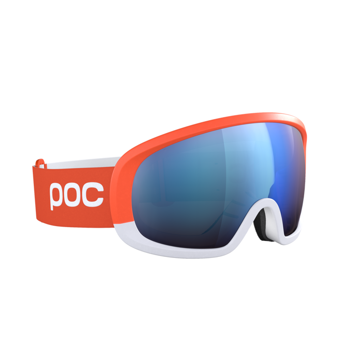 Lyžiarske okuliare POC Fovea Mid Clarity Comp+ Fluorescent Orange/Hydrogen White/Spektris Blue - 2022/23