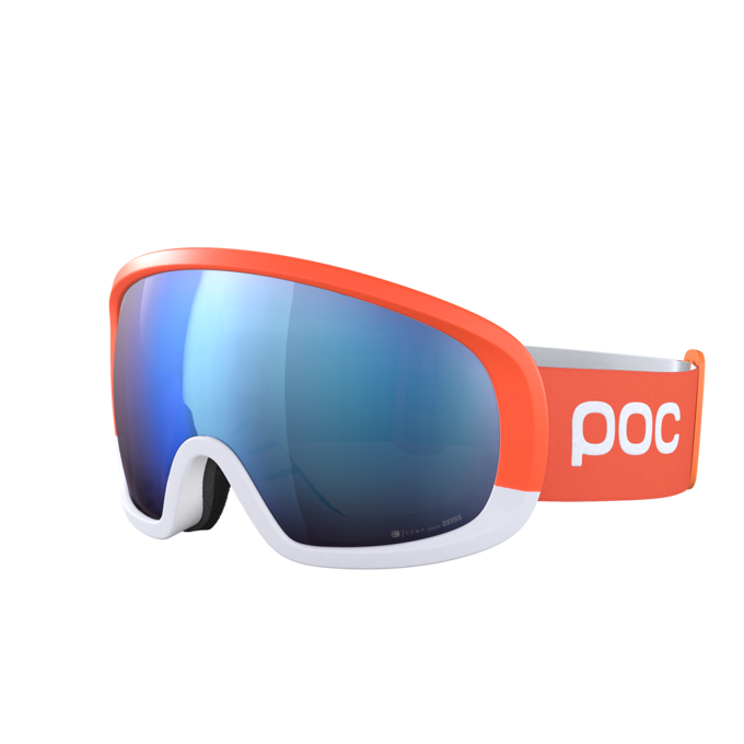 Lyžiarske okuliare POC Fovea Mid Clarity Comp+ Fluorescent Orange/Hydrogen White/Spektris Blue - 2022/23