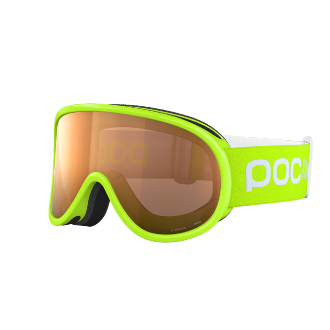 Lyžiarske okuliare POC Pocito Retina Fluorescent Green/Orange - 2023/24