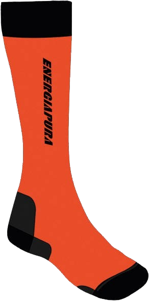 Lyžiarske ponožky ENERGIAPURA Long Socks Top Silk Orange - 2022/23