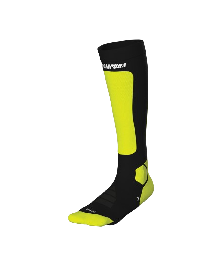 Lyžiarske ponožky Energiapura Heat Merino Socks Fluo Yellow/Black - 2024/25