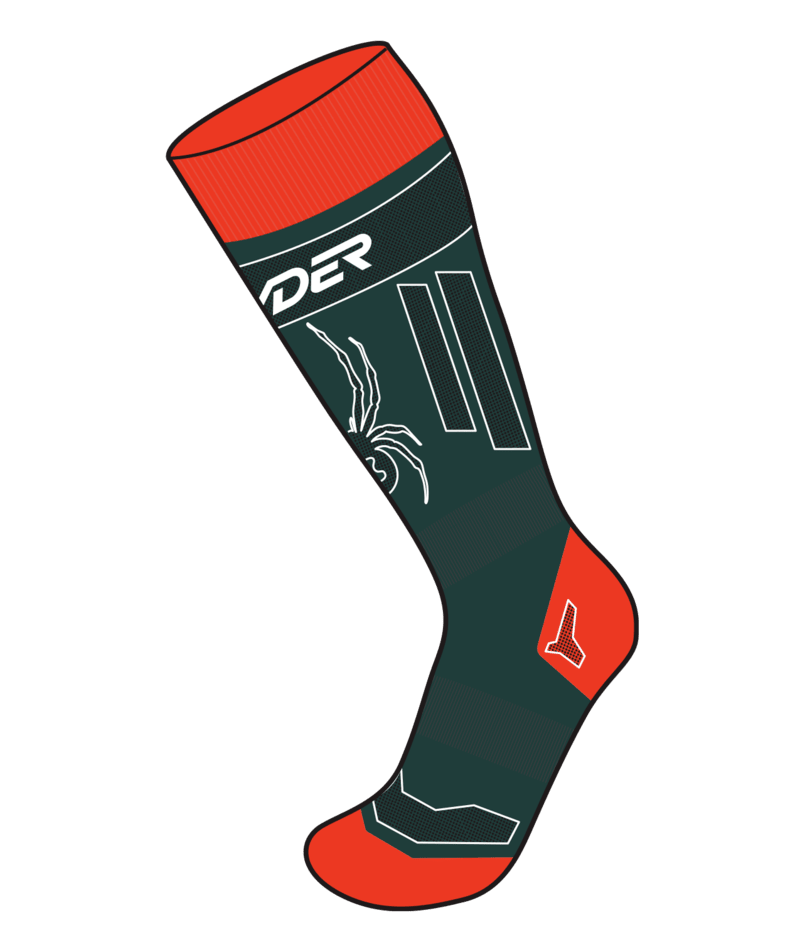 Lyžiarske ponožky Spyder Omega Comp Socks Cypress Green - 2023/24